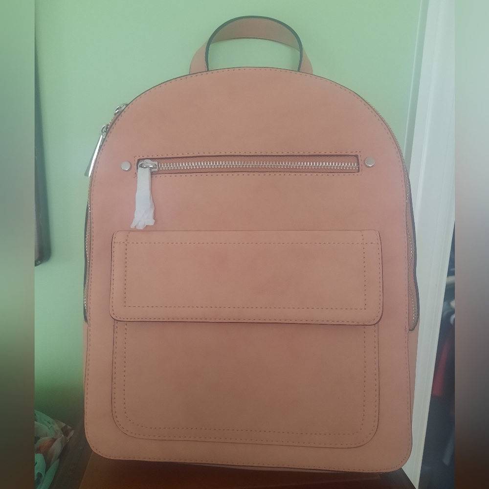 Dusty Rose Faux Suede Bag